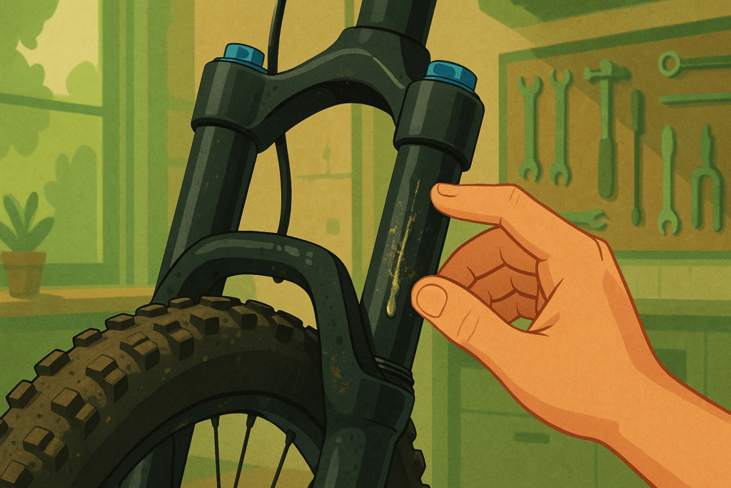 signes usure fourche VTT