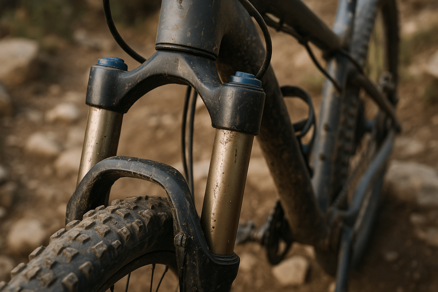Détectez les signes d'usure de votre fourche VTT dès maintenant 1 signes usure fourche VTT - illustration