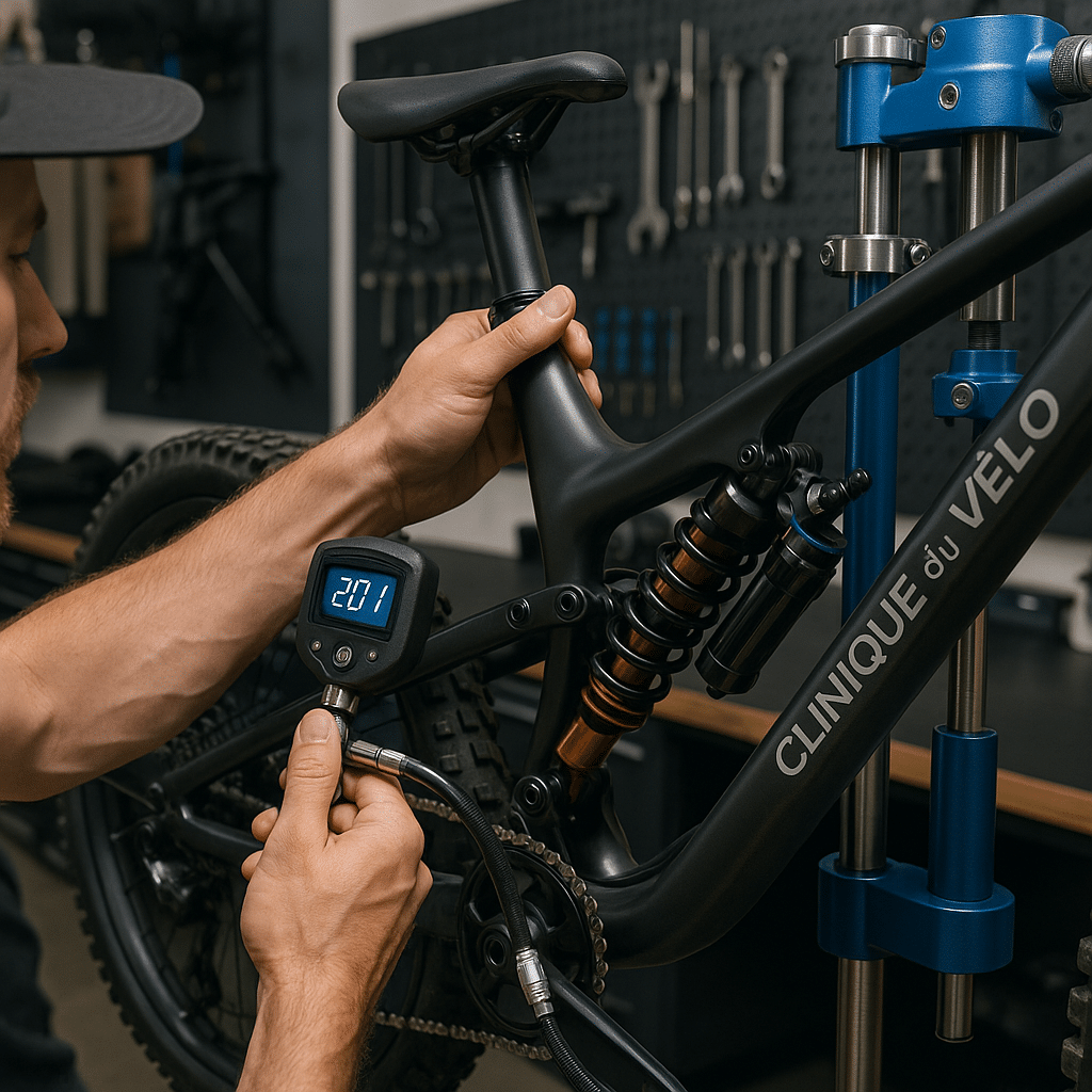 Boostez votre VTT : Test Choc Suspension pour Excellence 1 test choc suspension VTT - illustration