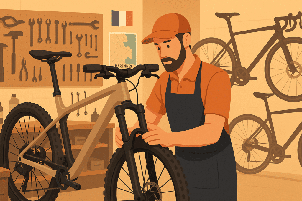 bruit fourche VTT