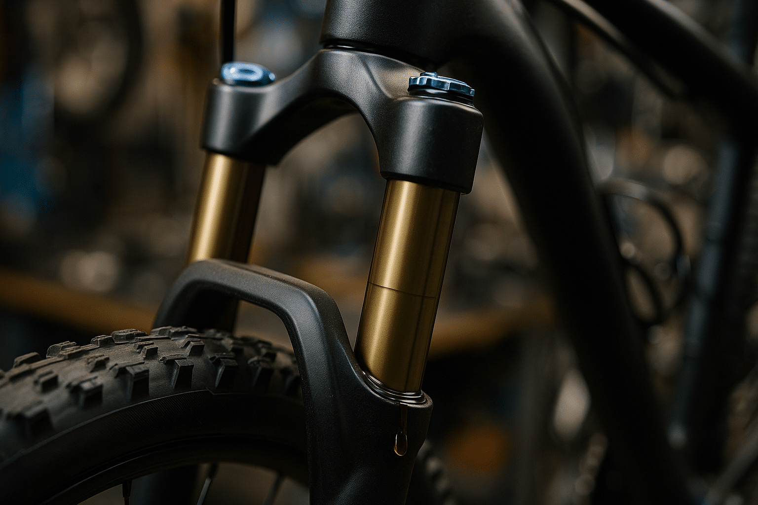 Réparez votre suspension VTT qui fuit huile rapidement ! 1 suspension VTT fuit huile - illustration